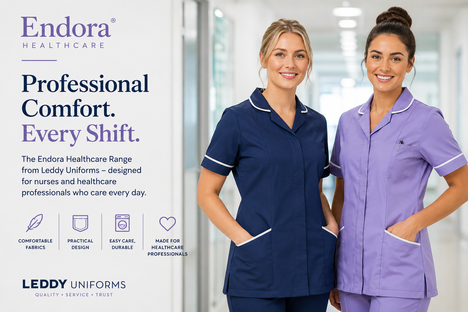 Why Nurses Choose the Endora Healthcare Range from Leddy Uniforms
