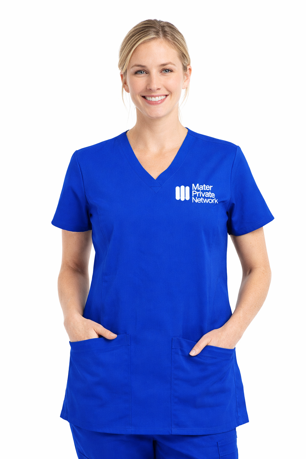 Mater Private Unisex Poly/Cotton Scrub Top