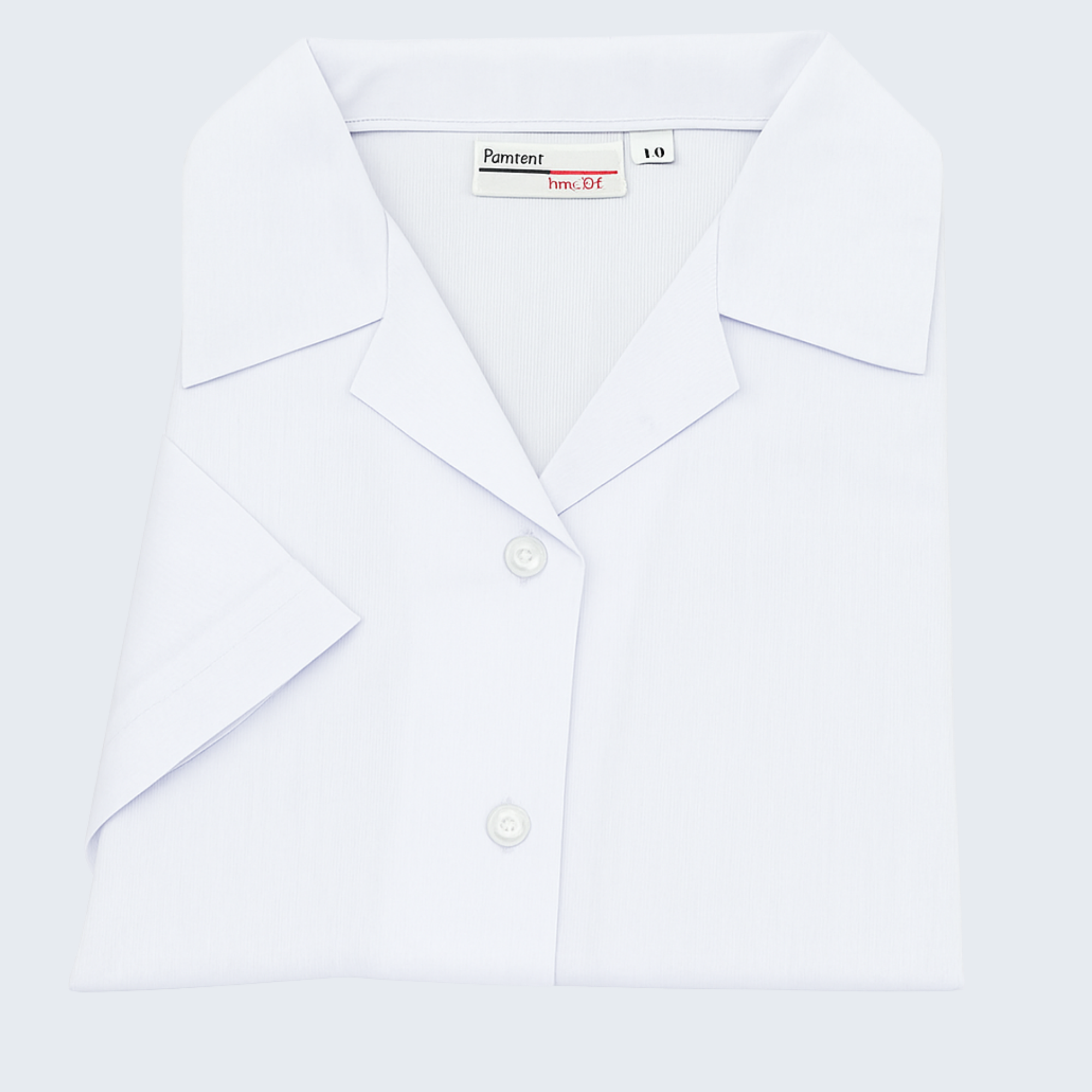 Revere Collar Short Sleeve Blouse - Girls - White