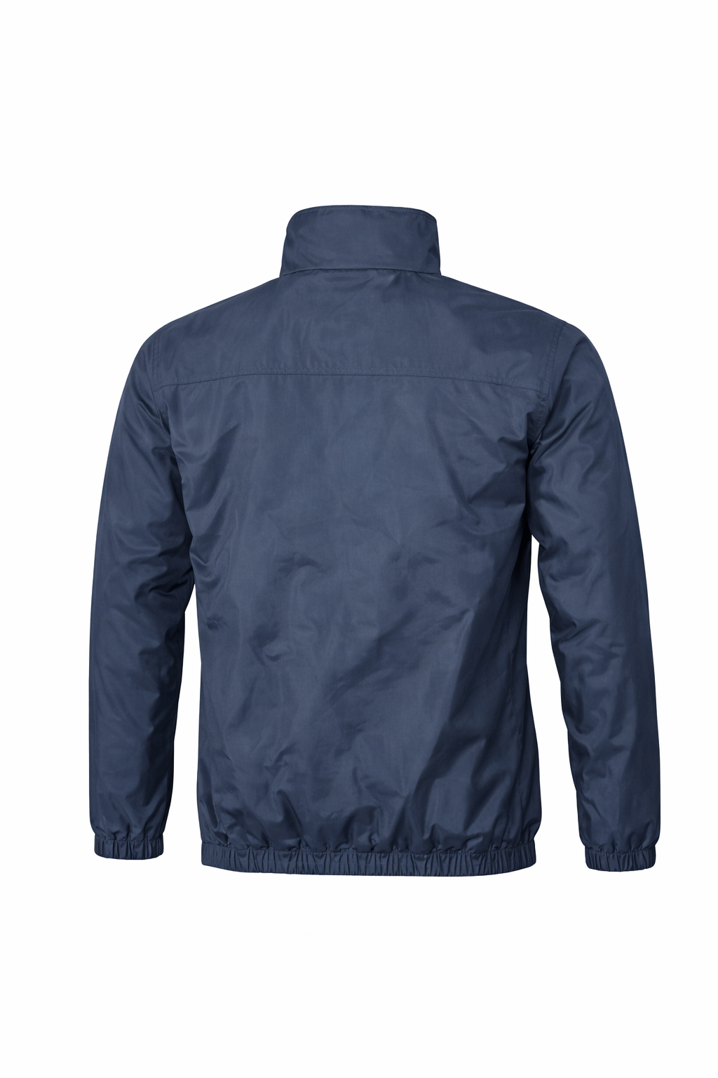 Navy blue jacket on a white background