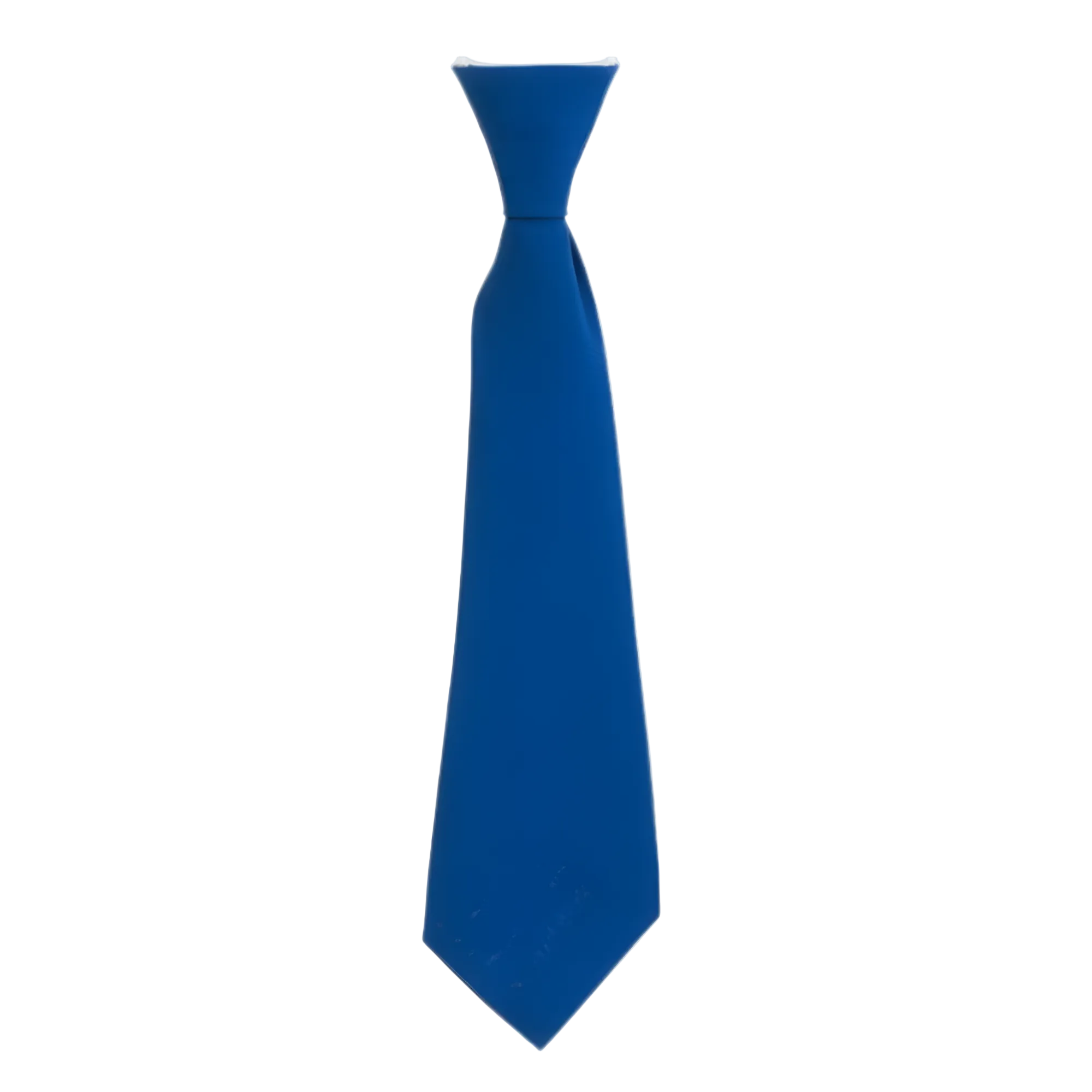 Blue necktie on a light gray background