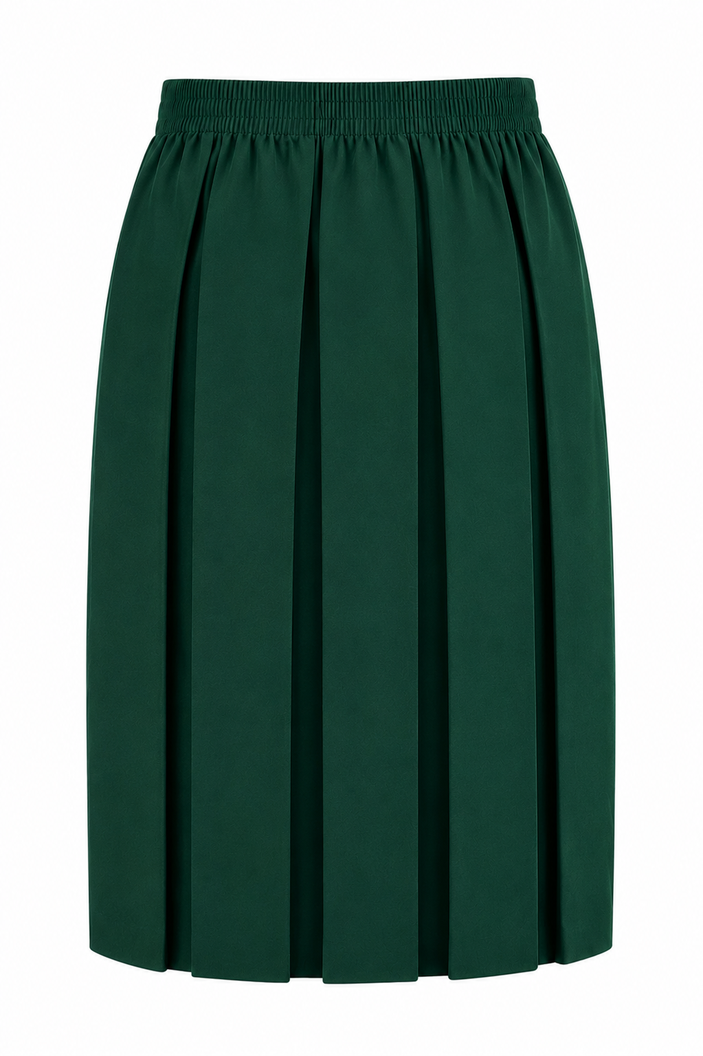 Green skirt on a white background
