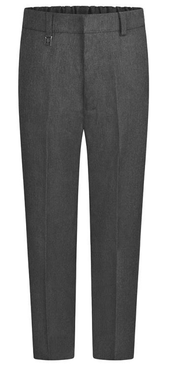 School Trousers - Pull Up - Primary School - Grey (Unisex)