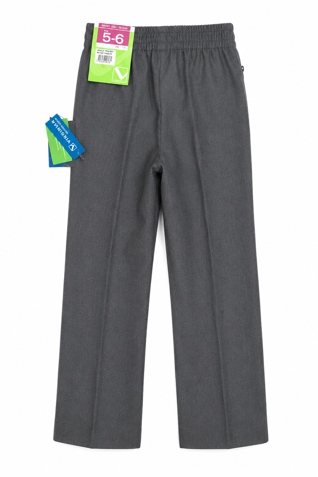 School Trousers - Virginian Sturdy fit Trousers -Grey