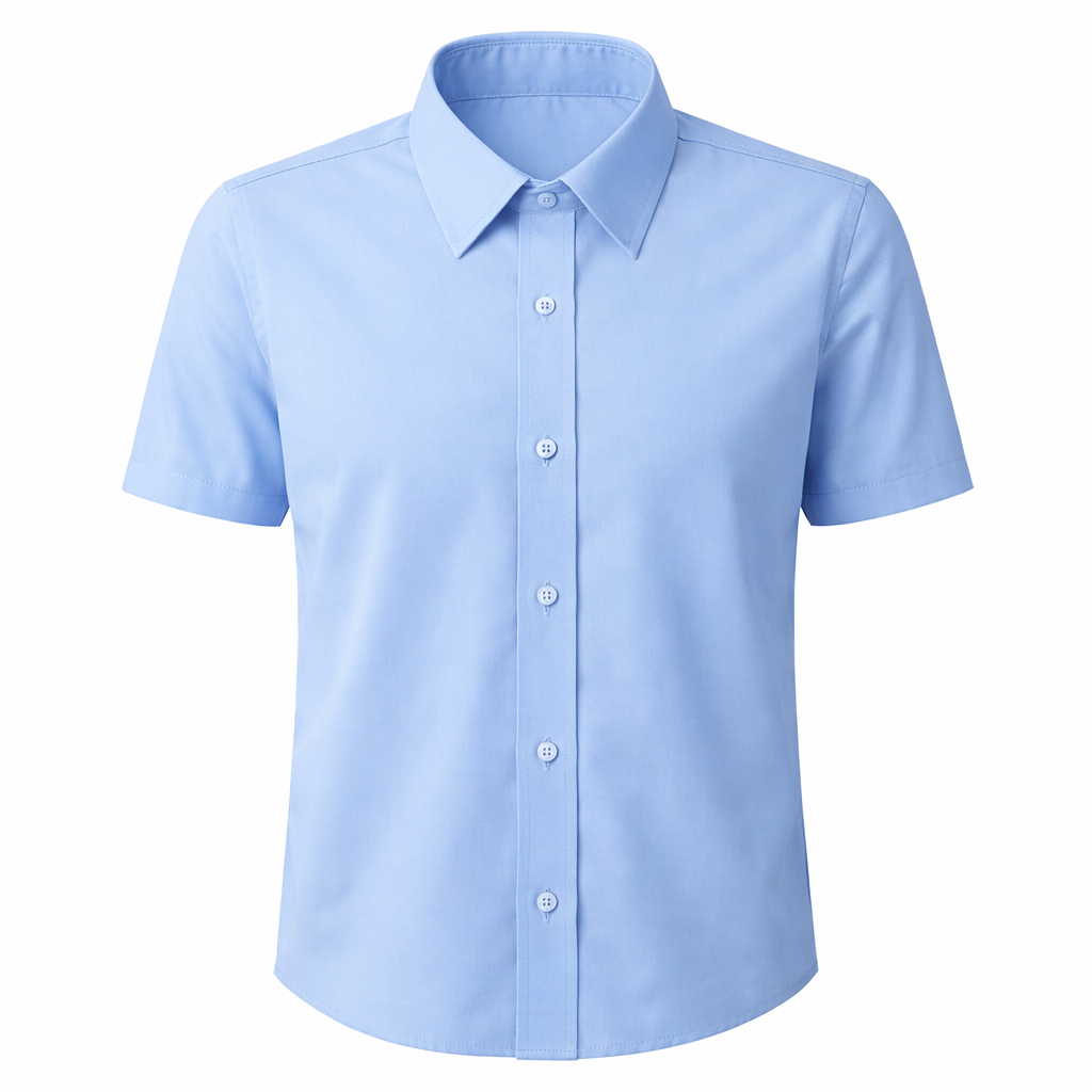 Short Sleeve Shirt - Girls - Blue
