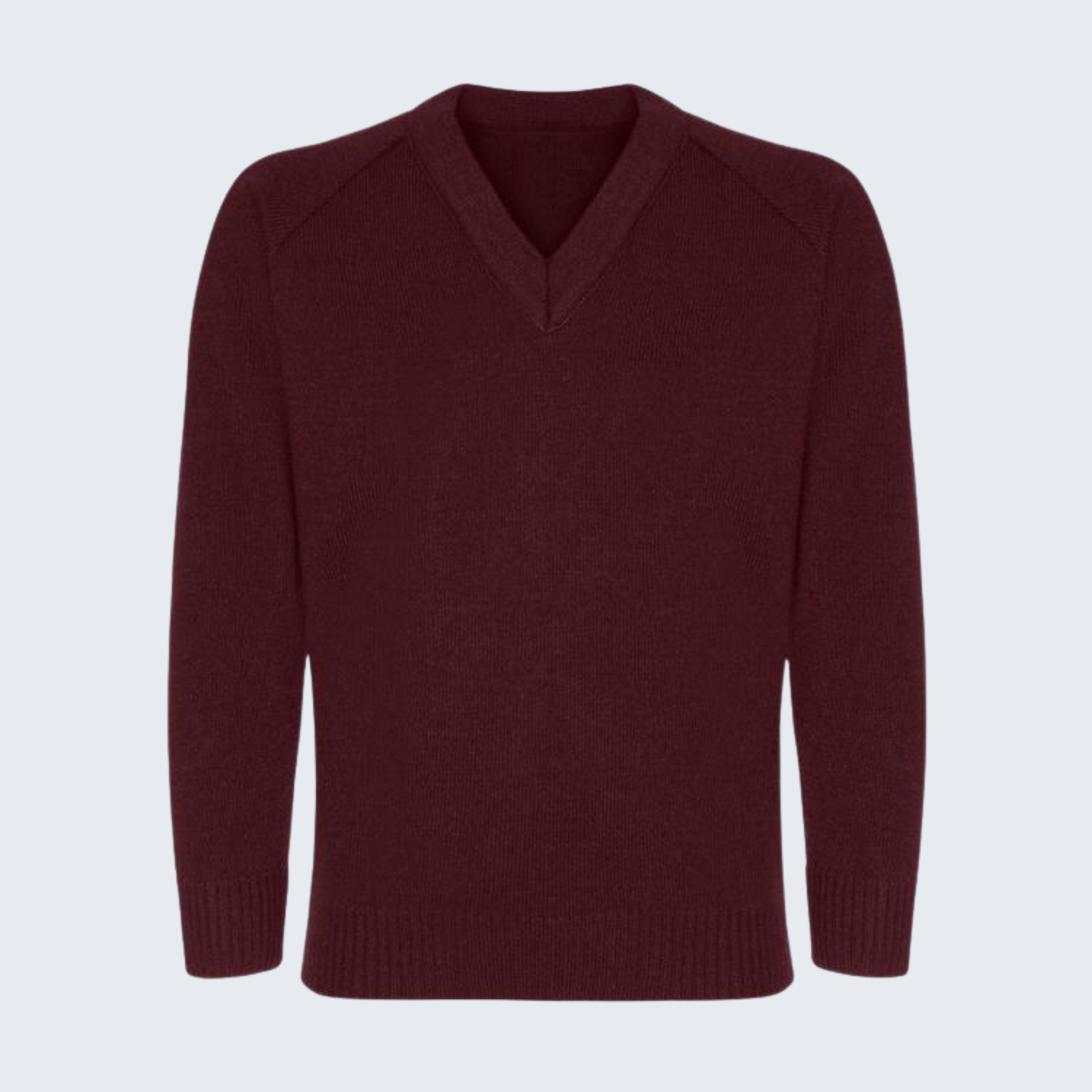 Knit Jumper - Wine (Uncrested)