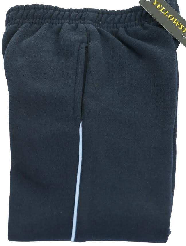 Tracksuit Bottoms - Navy with  Sky Blue Piping
